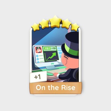 On the Rise - #8 Monopoly Go Rare Card