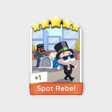 Spot Rebel - #1 Monopoly Go Rare Card